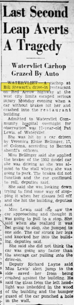 Bill Stewarts Drive-In Restaurant - Jun 5 1962 Article